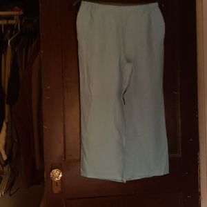 Light blue Flax crop pants